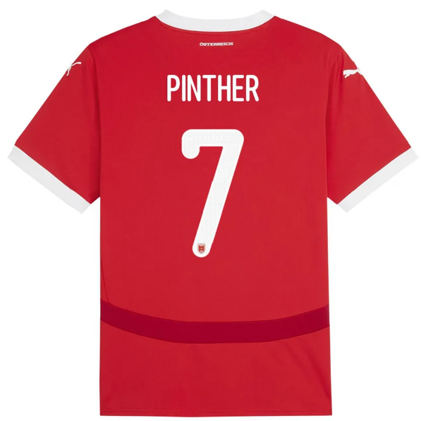 Danxen Homem Camisola Áustria Viktoria Pinther #7 Vermelho Principal 24-26 Camisa