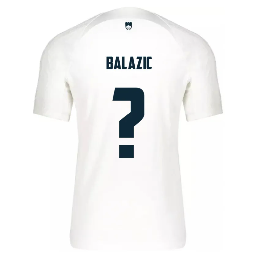 Danxen Homem Camisola Eslovênia Jan Balazic #0 Branco Principal 24-26 Camisa