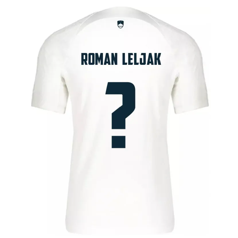 Danxen Homem Camisola Eslovênia Nejc Roman Leljak #0 Branco Principal 24-26 Camisa