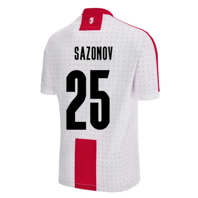 Danxen Homem Camisola Geórgia Saba Sazonov #25 Branco Principal 24-26 Camisa