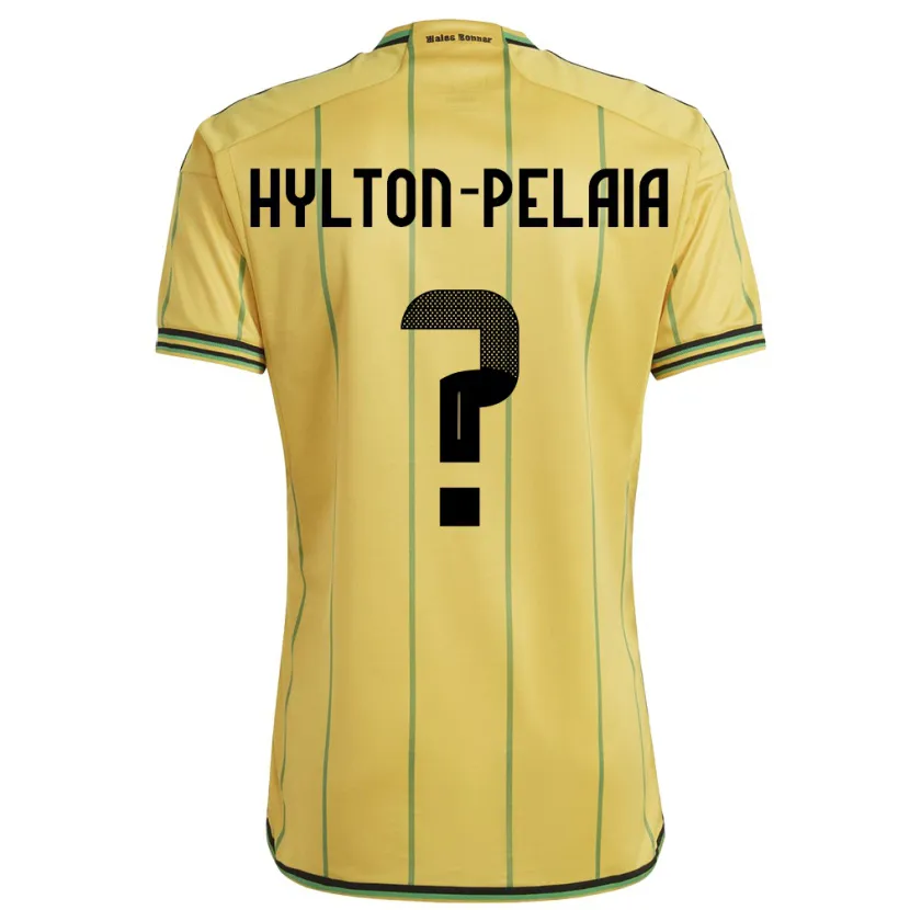 Danxen Homem Camisola Jamaica Jayda Hylton-Pelaia #0 Amarelo Principal 24-26 Camisa