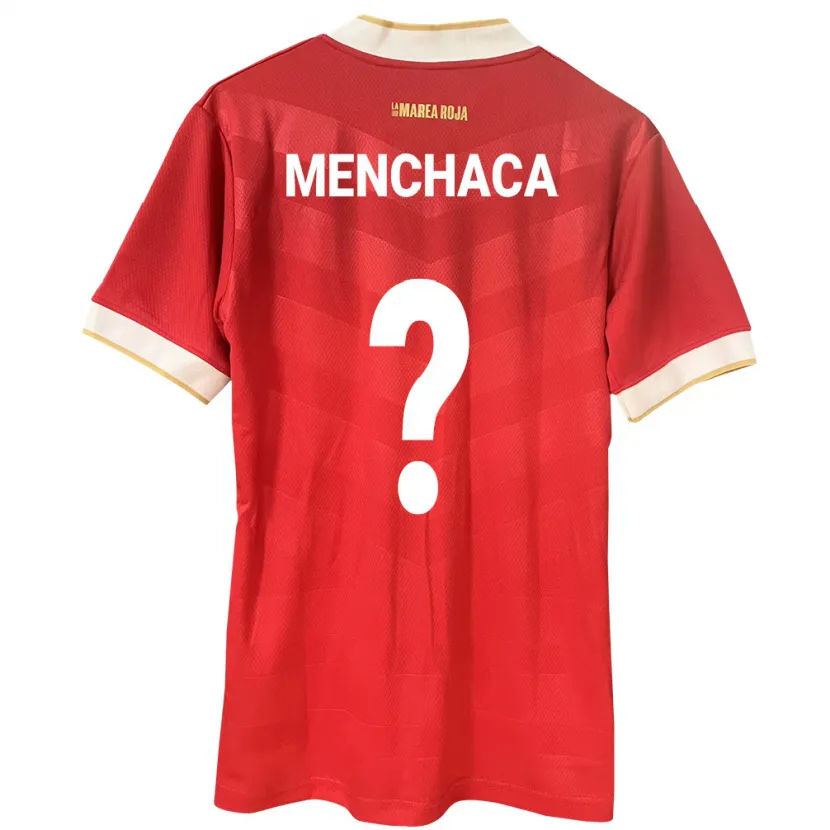 Danxen Homem Camisola Panamá Yamell Menchaca #0 Vermelho Principal 24-26 Camisa