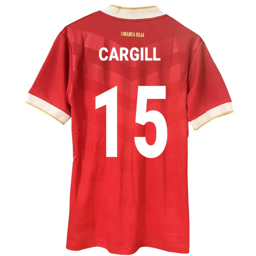 Danxen Homem Camisola Panamá Nicole Cargill #15 Vermelho Principal 24-26 Camisa