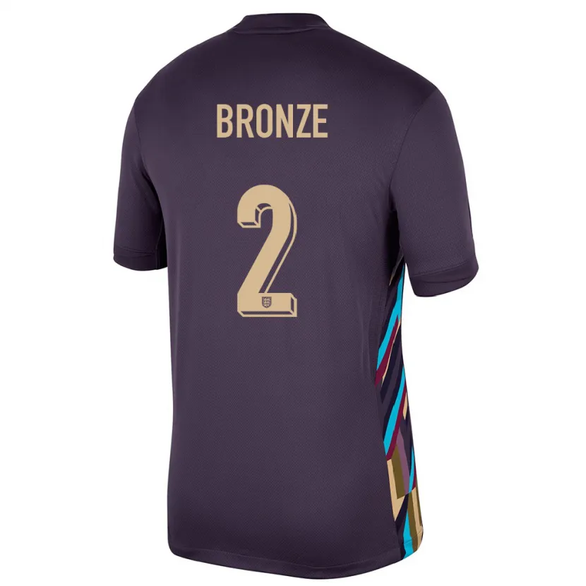 Danxen Homem Camisola Inglaterra Lucy Bronze #2 Passa Escura Alternativa 24-26 Camisa