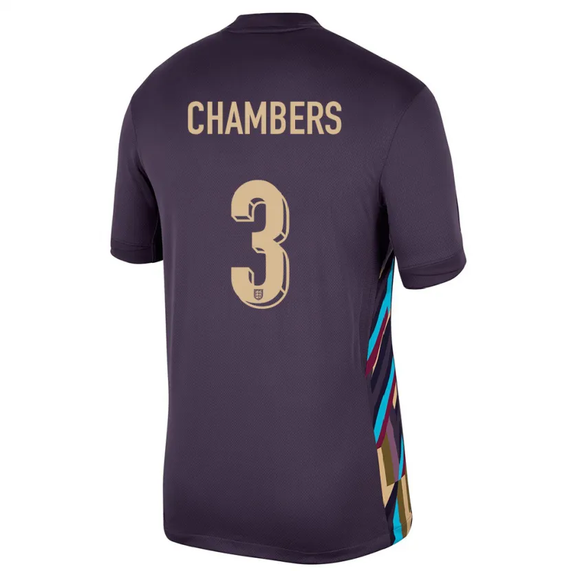 Danxen Homem Camisola Inglaterra Luke Chambers #3 Passa Escura Alternativa 24-26 Camisa