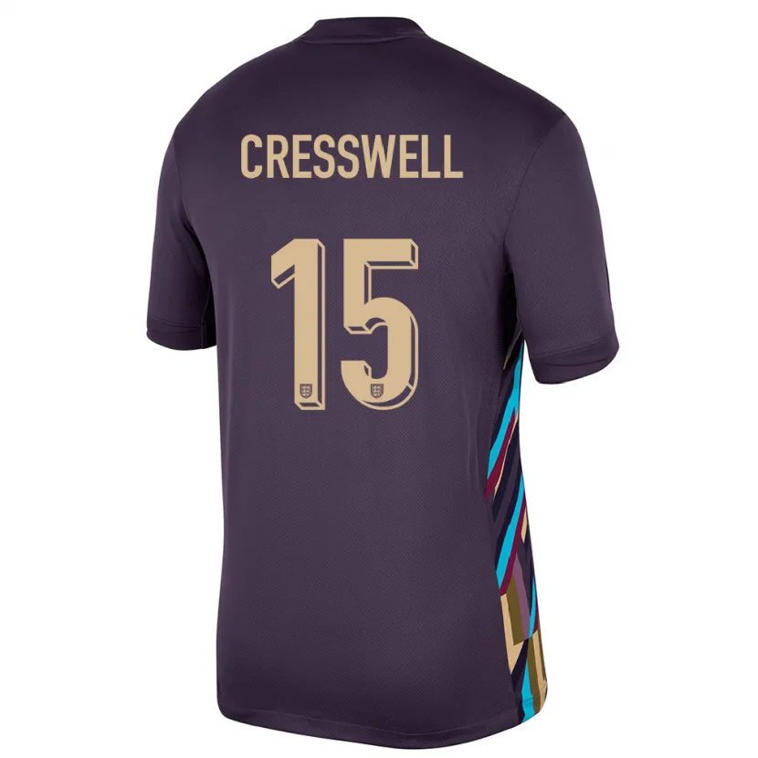 Danxen Homem Camisola Inglaterra Charlie Cresswell #15 Passa Escura Alternativa 24-26 Camisa