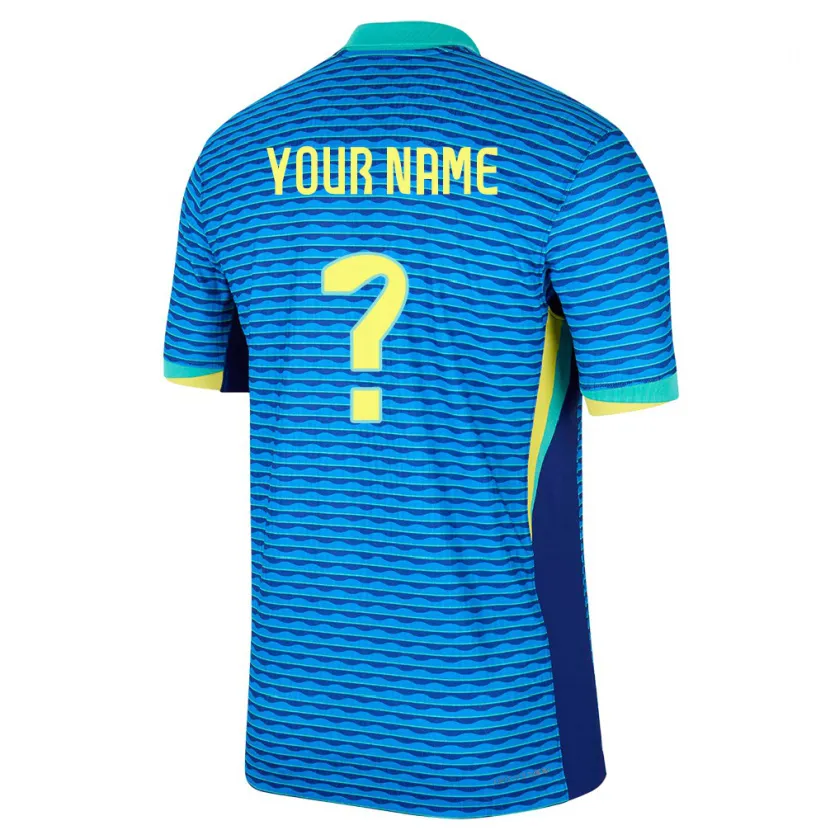 Danxen Homem Camisola Brasil Seu Nome #0 Azul Alternativa 24-26 Camisa