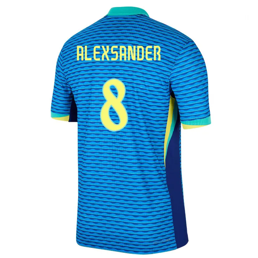 Danxen Homem Camisola Brasil Alexsander #8 Azul Alternativa 24-26 Camisa