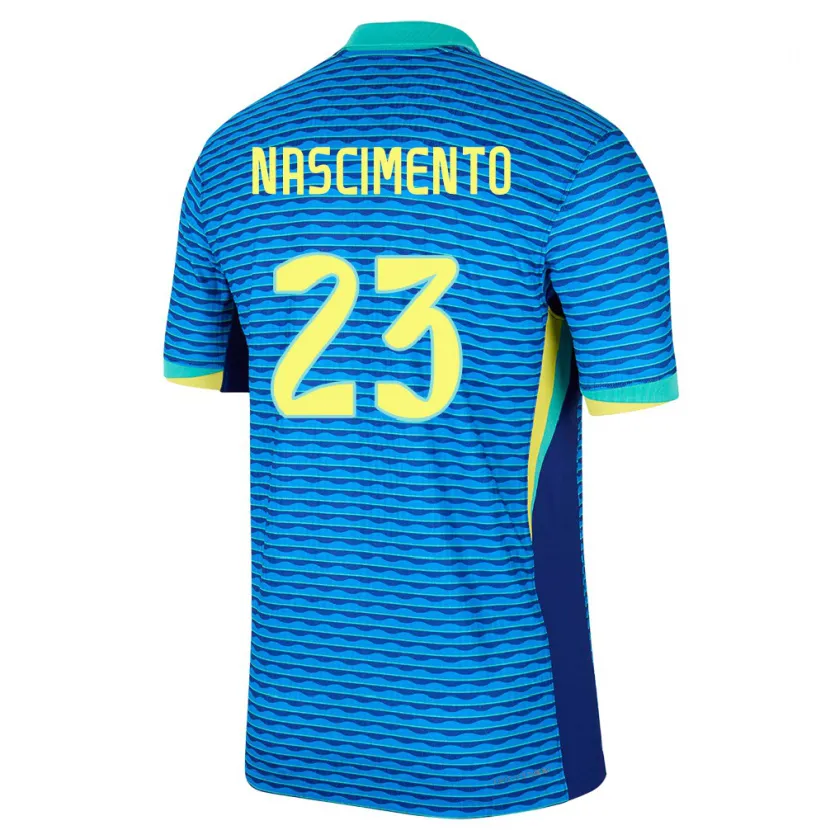 Danxen Homem Camisola Brasil Matheus Nascimento #23 Azul Alternativa 24-26 Camisa
