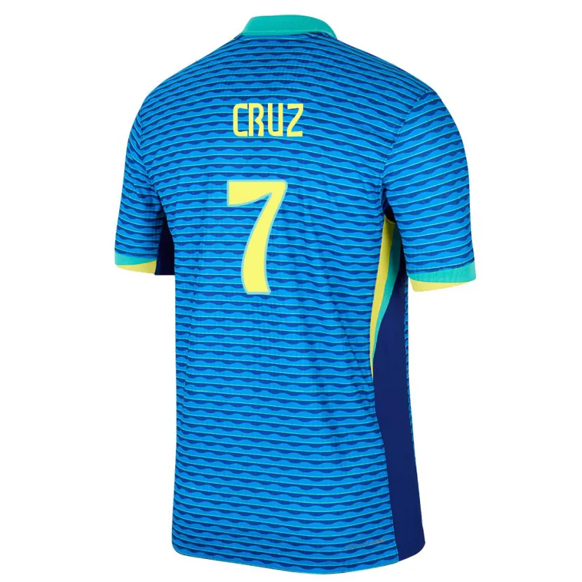 Danxen Homem Camisola Brasil Joao Cruz #7 Azul Alternativa 24-26 Camisa