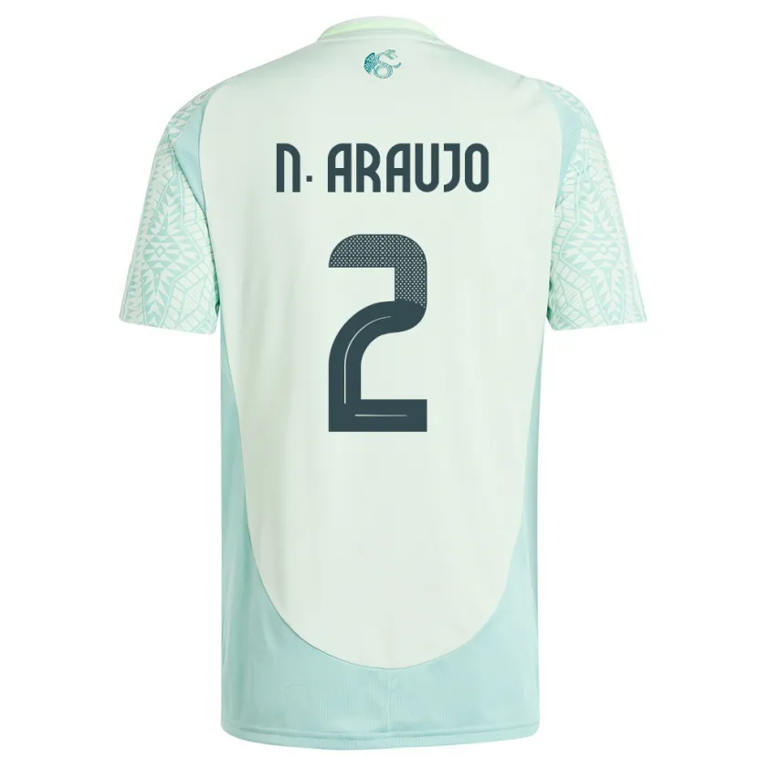 Danxen Homem Camisola México Nestor Araujo #2 Linho Verde Alternativa 24-26 Camisa