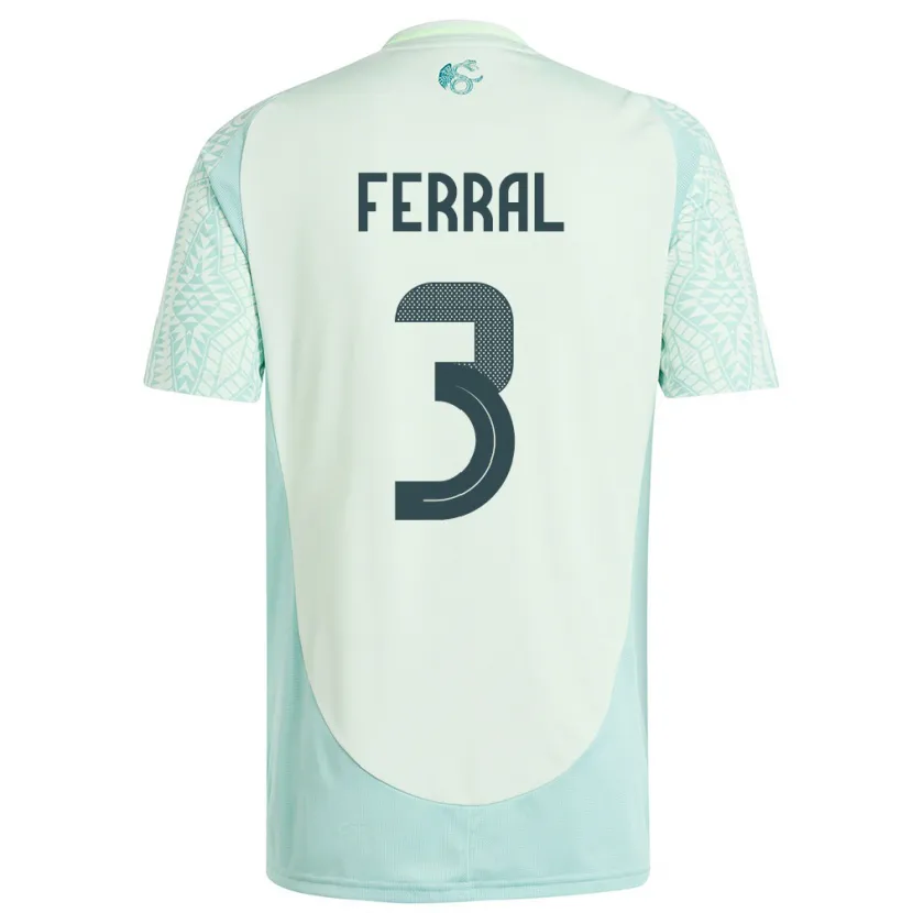 Danxen Homem Camisola México Cristina Ferral #3 Linho Verde Alternativa 24-26 Camisa