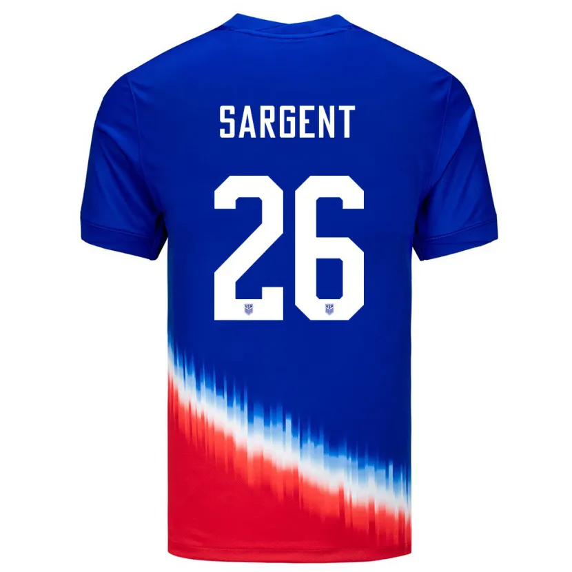Danxen Homem Camisola Estados Unidos Josh Sargent #26 Azul Alternativa 24-26 Camisa