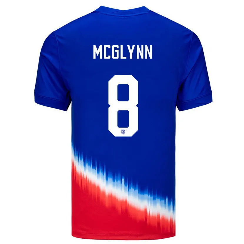 Danxen Homem Camisola Estados Unidos Jack Mcglynn #8 Azul Alternativa 24-26 Camisa
