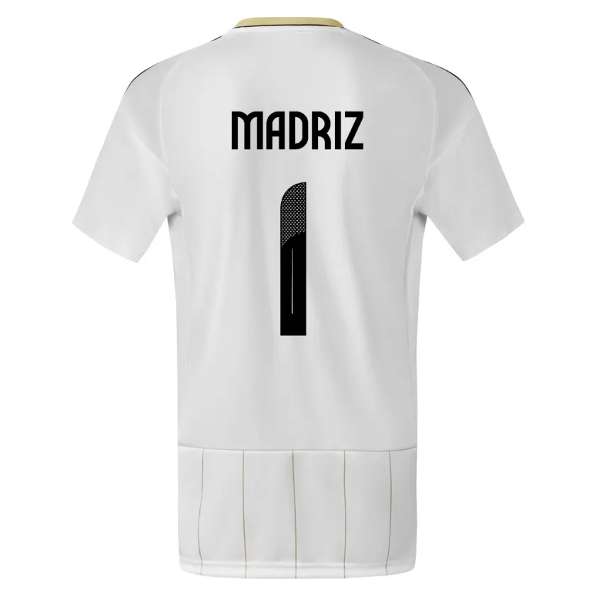 Danxen Homem Camisola Costa Rica Abraham Madriz #1 Branco Alternativa 24-26 Camisa