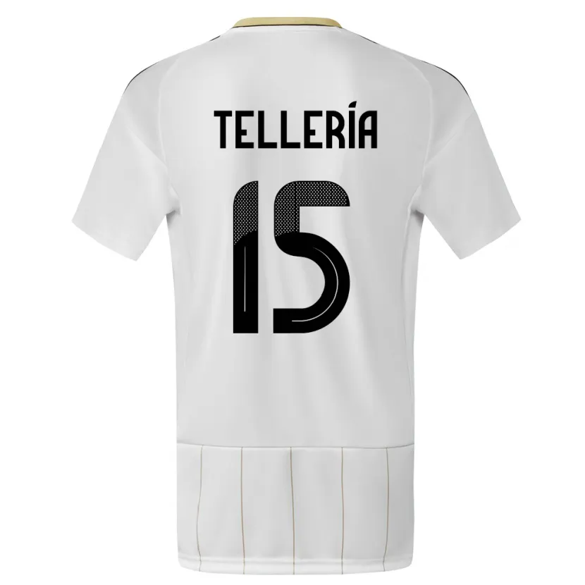Danxen Homem Camisola Costa Rica Jostin Telleria #15 Branco Alternativa 24-26 Camisa