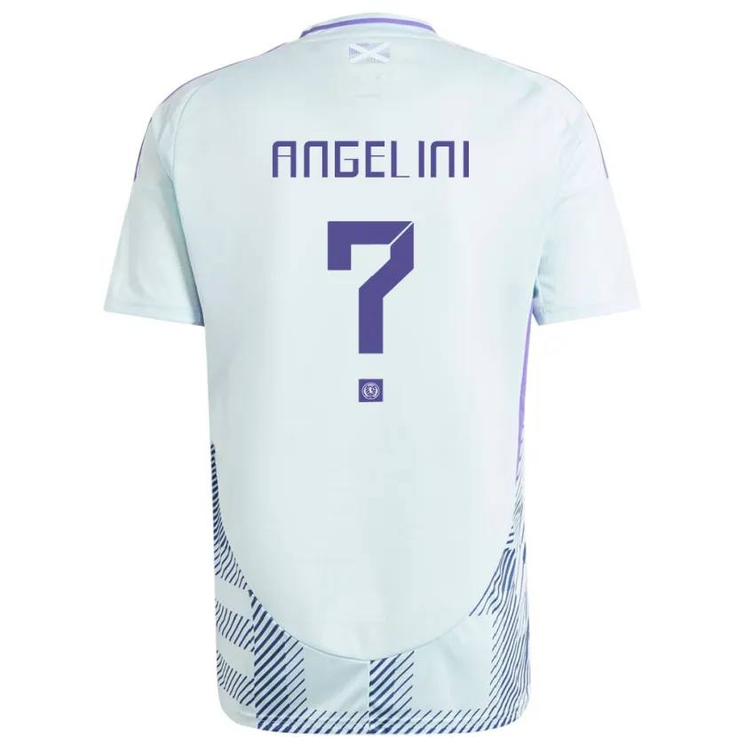 Danxen Homem Camisola Escócia Vincent Angelini #0 Azul Menta Claro Alternativa 24-26 Camisa
