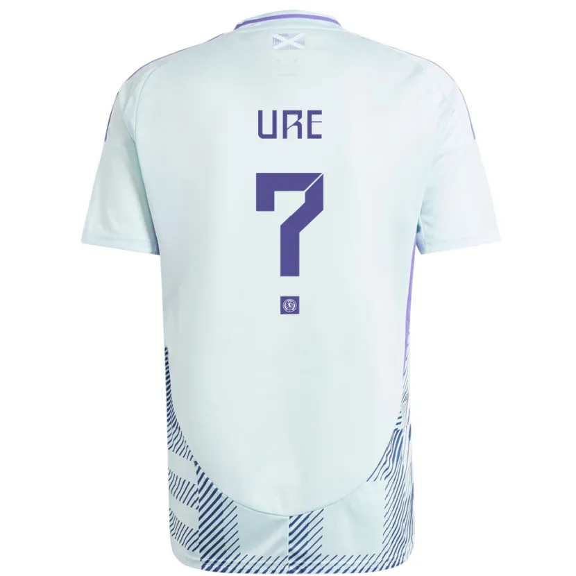 Danxen Homem Camisola Escócia Robbie Ure #0 Azul Menta Claro Alternativa 24-26 Camisa