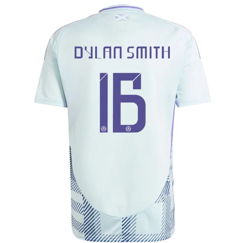 Danxen Homem Camisola Escócia Dylan Smith #16 Azul Menta Claro Alternativa 24-26 Camisa