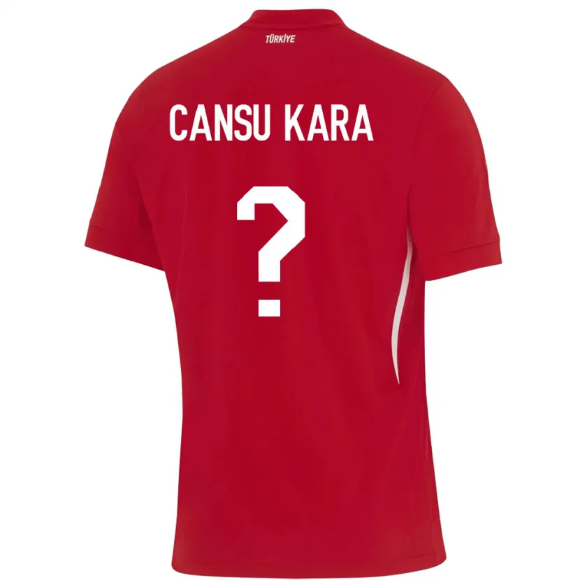 Danxen Homem Camisola Turquia İlayda Cansu Kara #0 Vermelho Alternativa 24-26 Camisa