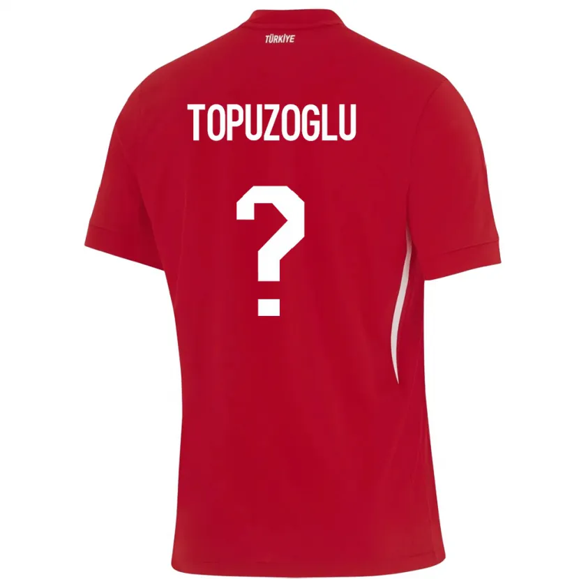 Danxen Homem Camisola Turquia Berna Topuzoğlu #0 Vermelho Alternativa 24-26 Camisa