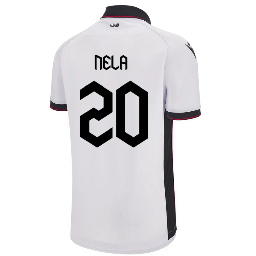Danxen Homem Camisola Albânia Rinaldo Nela #20 Branco Alternativa 24-26 Camisa