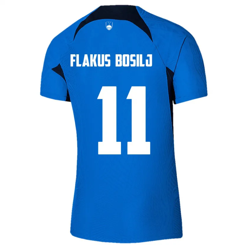 Danxen Homem Camisola Eslovênia David Flakus Bosilj #11 Azul Alternativa 24-26 Camisa