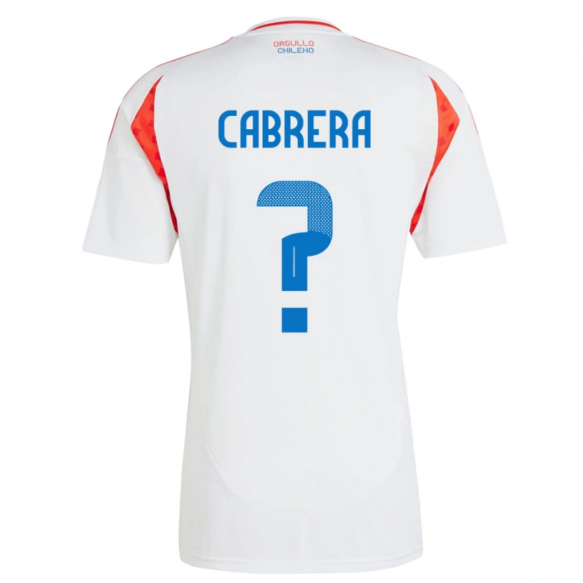Danxen Homem Camisola Chile Vicente Cabrera #0 Branco Alternativa 24-26 Camisa