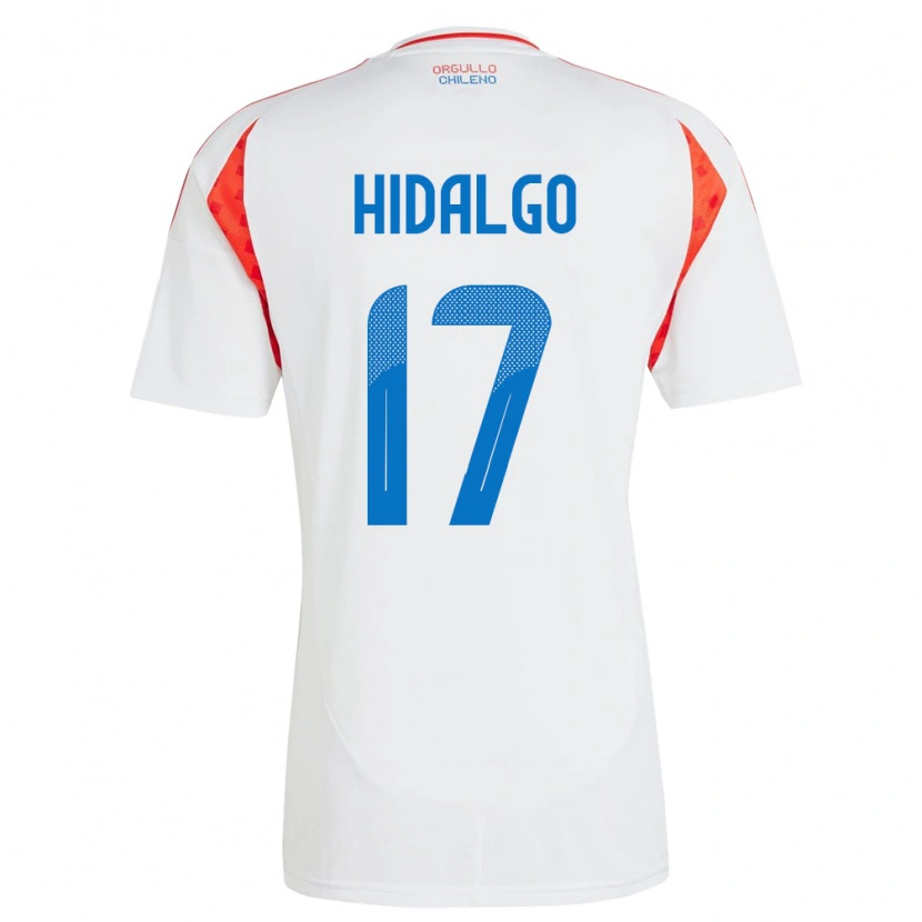 Danxen Homem Camisola Chile Fernanda Hidalgo #17 Branco Alternativa 24-26 Camisa