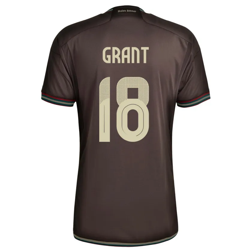 Danxen Homem Camisola Jamaica George Grant #18 Noite Marrom Alternativa 24-26 Camisa