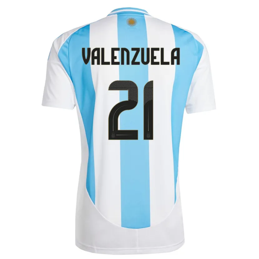 Danxen Mulher Camisola Argentina Fernando Valenzuela #21 Branco Azul Principal 24-26 Camisa