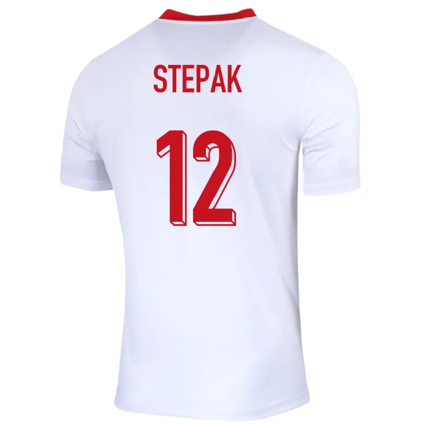 Danxen Mulher Camisola Polónia Jakub Stepak #12 Branco Principal 24-26 Camisa