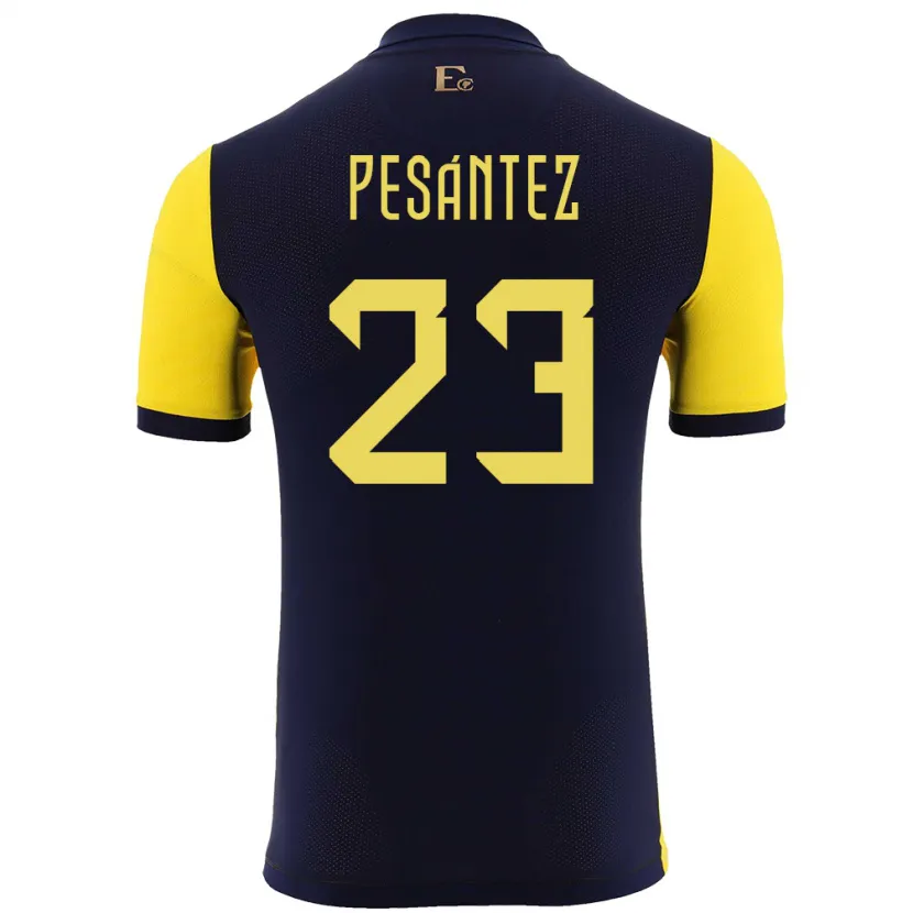 Danxen Mulher Camisola Equador Danna Pesantez #23 Amarelo Principal 24-26 Camisa