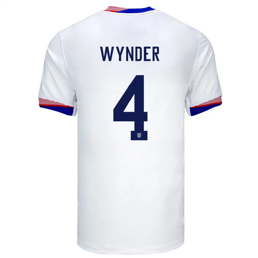 Danxen Mulher Camisola Estados Unidos Joshua Wynder #4 Branco Principal 24-26 Camisa