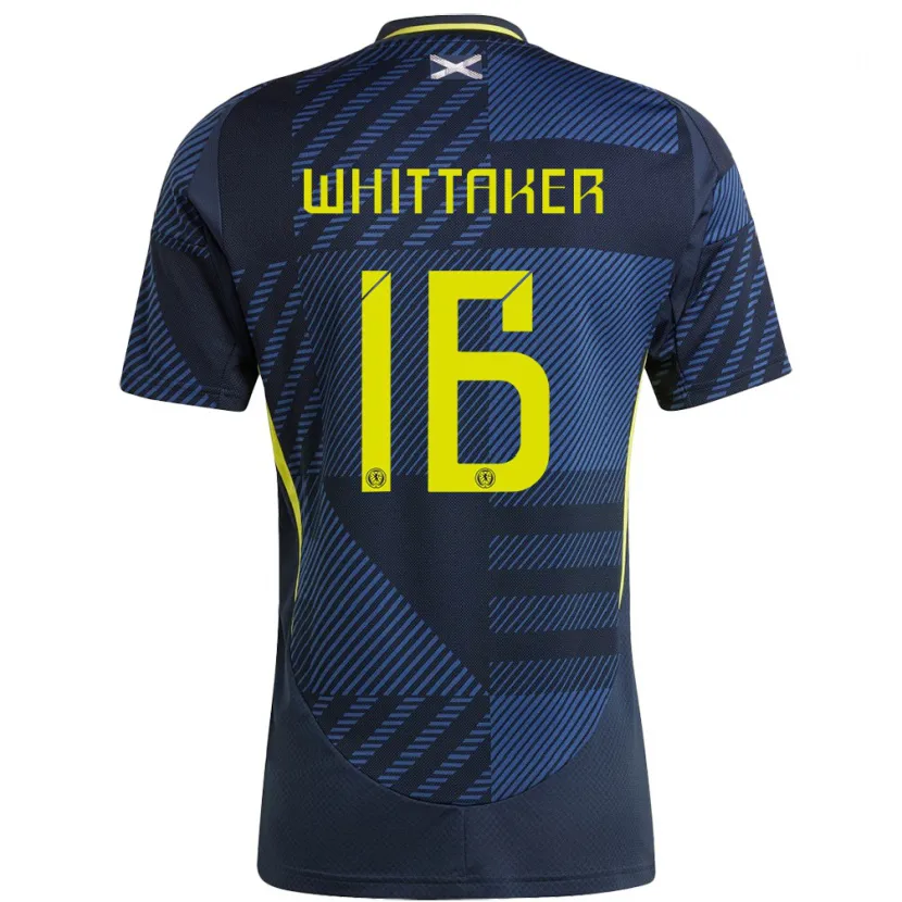 Danxen Mulher Camisola Escócia Rory Whittaker #16 Azul Escuro Principal 24-26 Camisa
