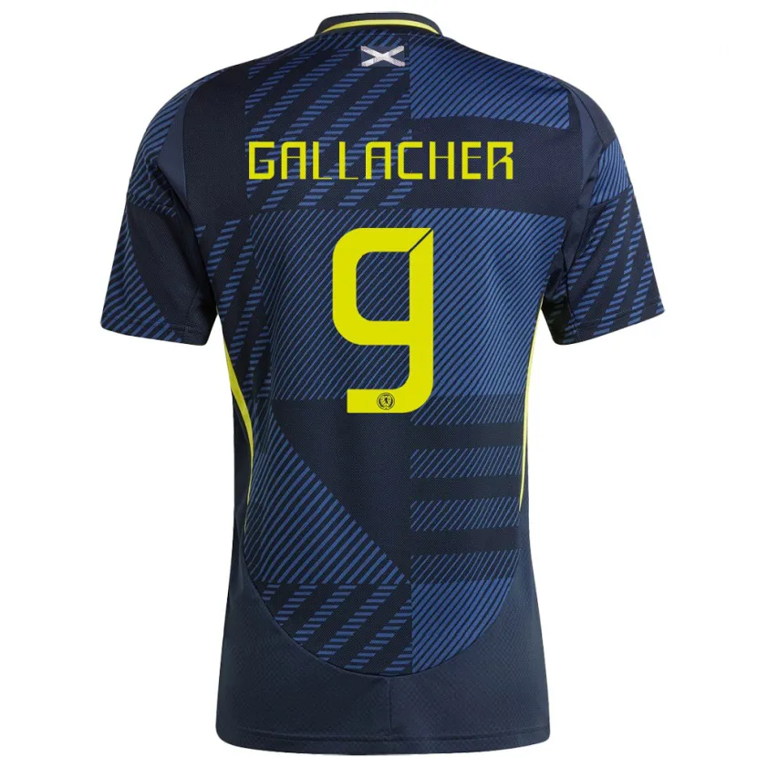 Danxen Mulher Camisola Escócia Amy Gallacher #9 Azul Escuro Principal 24-26 Camisa