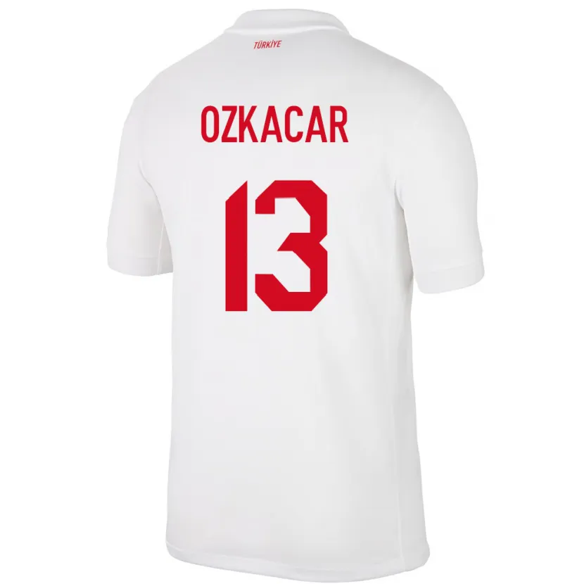 Danxen Mulher Camisola Turquia Cenk Özkacar #13 Branco Principal 24-26 Camisa