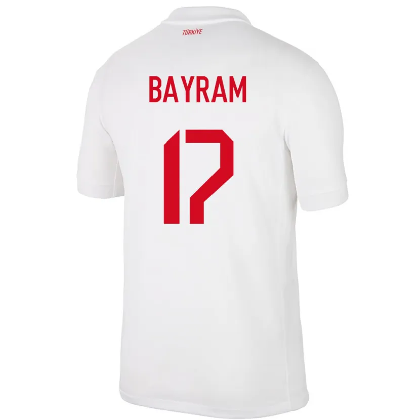 Danxen Mulher Camisola Turquia Abdurrahman Bayram #17 Branco Principal 24-26 Camisa