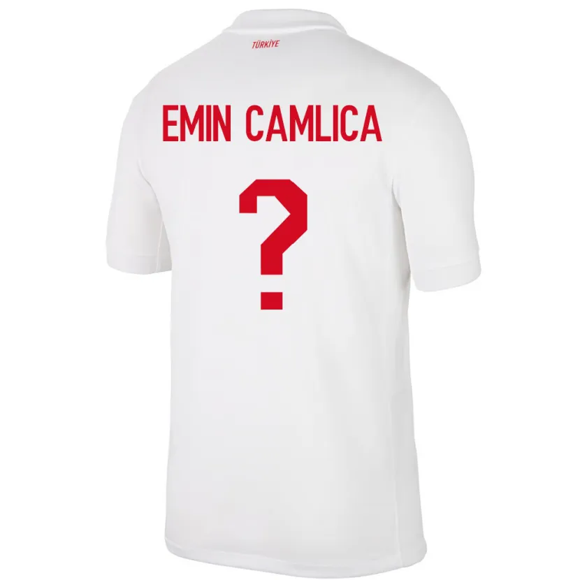 Danxen Mulher Camisola Turquia Muhammed Emin Çamlıca #0 Branco Principal 24-26 Camisa