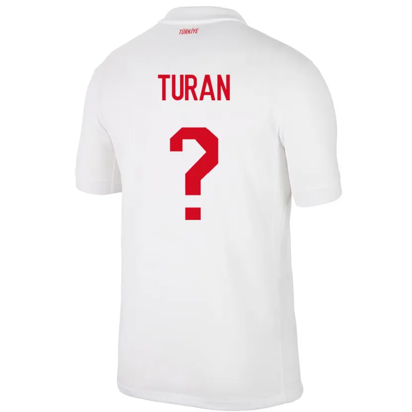 Danxen Mulher Camisola Turquia Hasan Turan #0 Branco Principal 24-26 Camisa