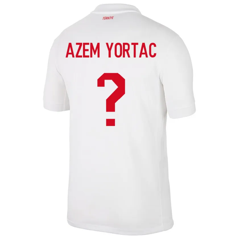 Danxen Mulher Camisola Turquia Mustafa Azem Yortaç #0 Branco Principal 24-26 Camisa