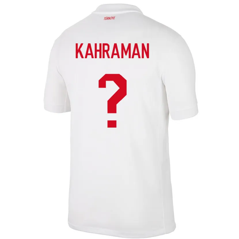 Danxen Mulher Camisola Turquia Osman Kahraman #0 Branco Principal 24-26 Camisa