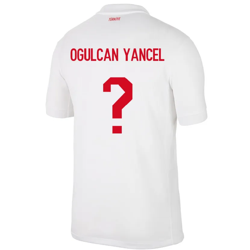 Danxen Mulher Camisola Turquia Necati Oğulcan Yançel #0 Branco Principal 24-26 Camisa