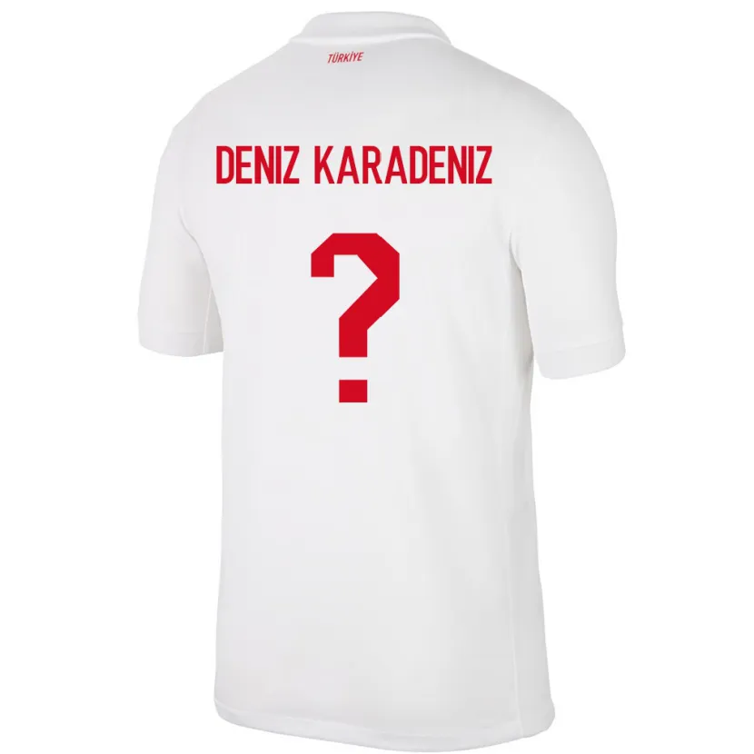 Danxen Mulher Camisola Turquia Mustafa Deniz Karadeniz #0 Branco Principal 24-26 Camisa