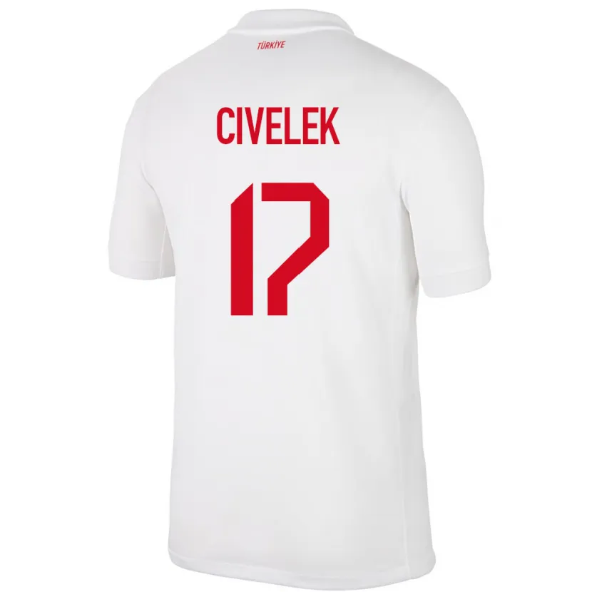 Danxen Mulher Camisola Turquia İlayda Civelek #17 Branco Principal 24-26 Camisa