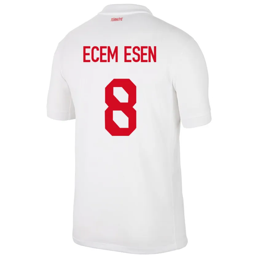 Danxen Mulher Camisola Turquia Emine Ecem Esen #8 Branco Principal 24-26 Camisa