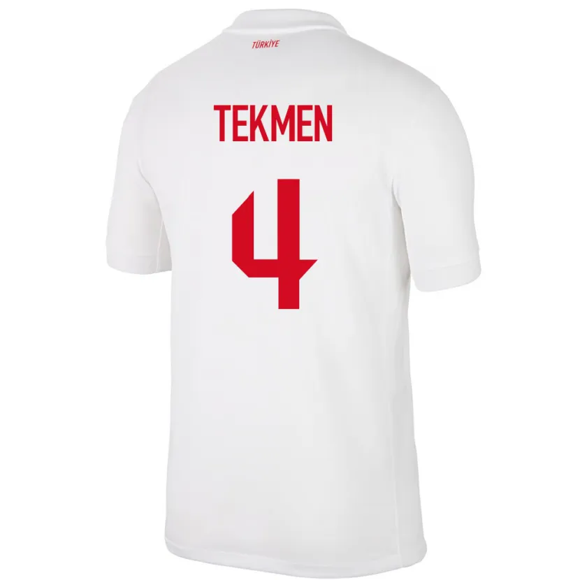 Danxen Mulher Camisola Turquia Ece Tekmen #4 Branco Principal 24-26 Camisa