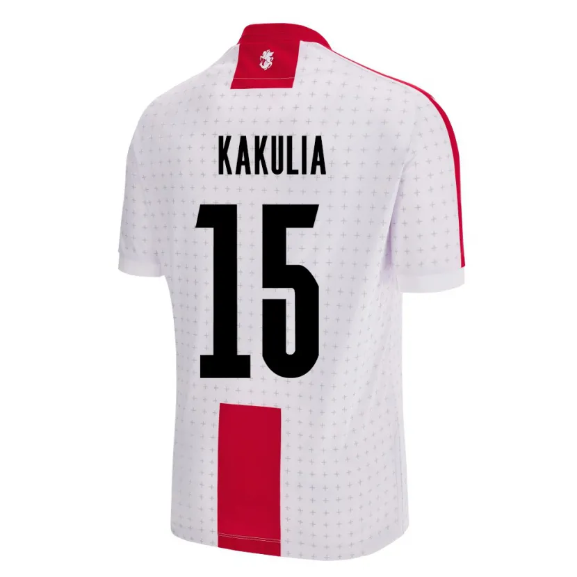 Danxen Mulher Camisola Geórgia Giorgi Kakulia #15 Branco Principal 24-26 Camisa
