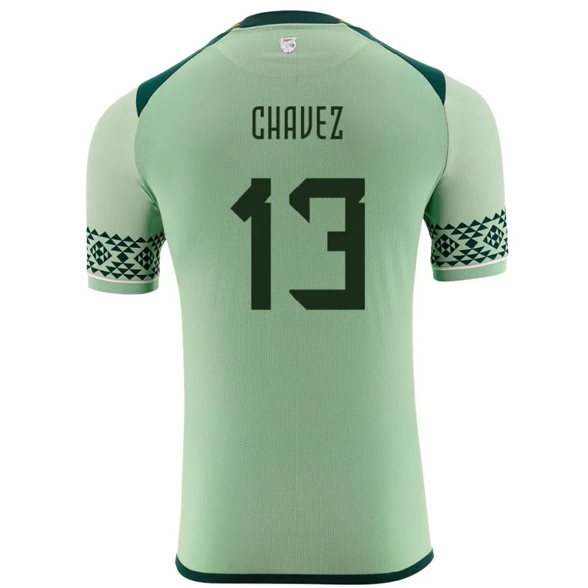 Danxen Mulher Camisola Bolívia Lucas Chávez #13 Luz Verde Principal 24-26 Camisa