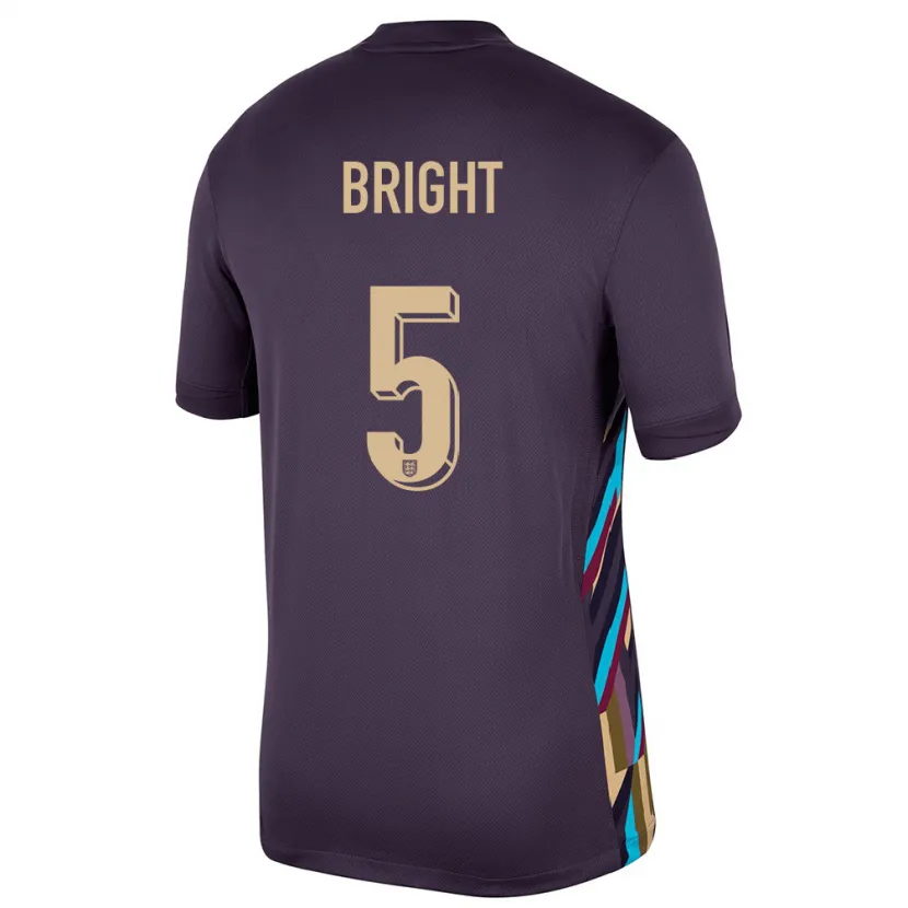 Danxen Mulher Camisola Inglaterra Millie Bright #5 Passa Escura Alternativa 24-26 Camisa
